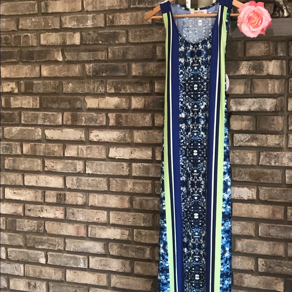 Harlow & Rose Medallion Striped Maxi Dress - Picture 6 of 8